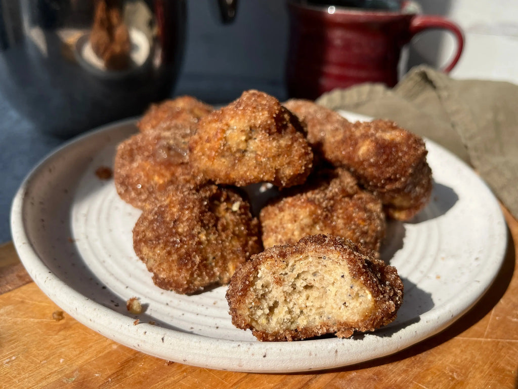 Banana Cinnamon Sugar Donut Holes