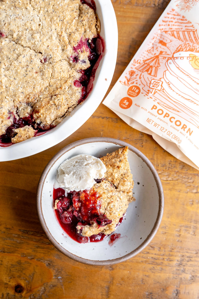 Heirloom Grain Cranberry Cobbler