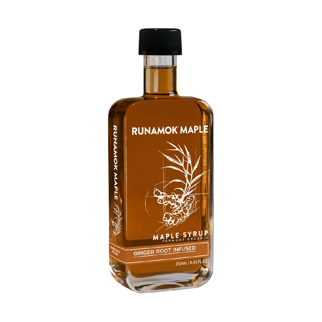 250ml Ginger Root Infused Organic Maple Syrup - Runamok